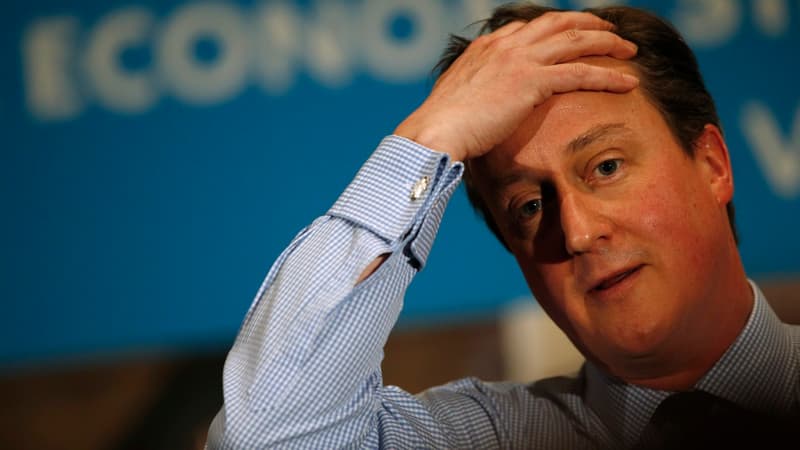 Les mauvais chiffres de la croissance pourraient pénaliser David Cameron en vue des élections législatives.