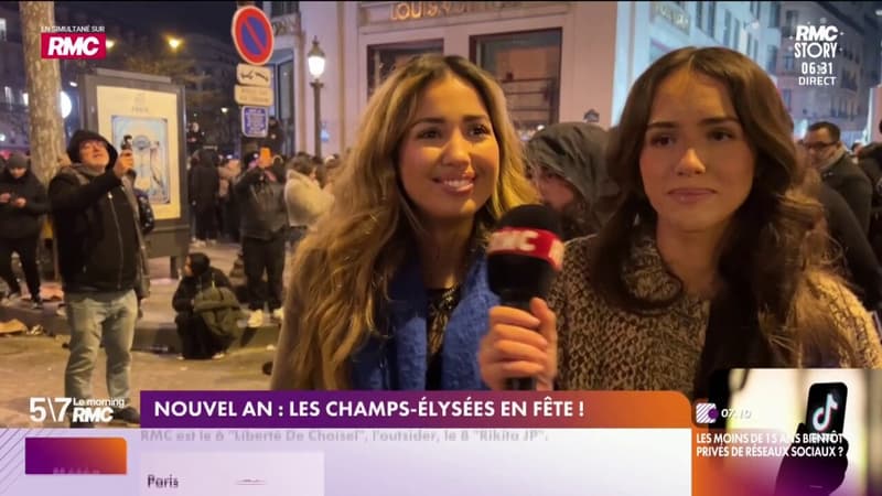 Nouvel an : les Champs-Élysées en fête