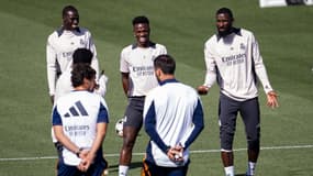 Les joueurs du Real Madrid à l'entraînement, en septembre 2024