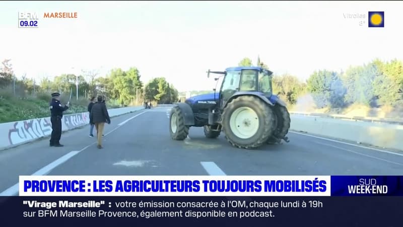 Colère des agriculteurs: malgré la levée du blocage à Aix-en-Provence, les agriculteurs toujours mobilisés