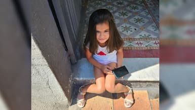 Kamilya, la fillette de 7 ans qui a été percutée par un motocross le 29 août 2024 à Vallauris (Alpes-Maritimes).