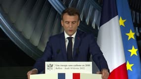 Nucléaire: Emmanuel Macron souhaite que "6 EPR2 soient construits et que les études sur la construction de 8 EPR2 additionnels soient lancées"