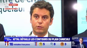 Canicule: "Nous allons suivre la situation de très près", déclare Gabriel Attal