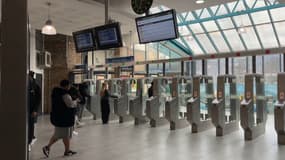 La station du RER A à Cergy (Val-d'Oise) en février 2024. 