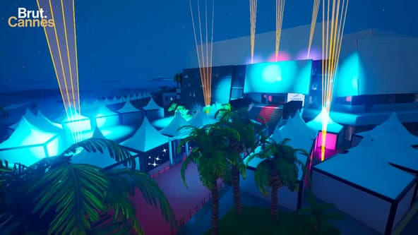 Le 75e Festival de Cannes représenté dans le métavers du jeu Fortnite