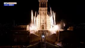 Les images saisissantes du spectacle son et lumière sur la basilique Notre-Dame de la Garde