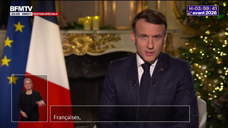 Vœux 2026: "Grâce à vous, notre pays tient", déclare le président de la République Emmanuel Macron