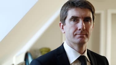 Stéphane Gatignon, maire de Sevran, ici en janvier 2014 dans son bureau.