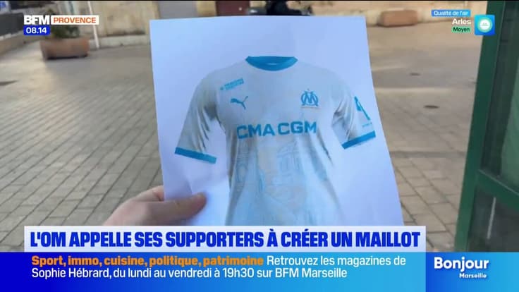 L'OM appelle ses supporters à créer un maillot grâce à l'IA