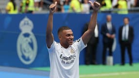 Kylian Mbappé au stade Santiago-Bernabéu, à Madrid le 16 juillet 2024