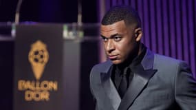 Kylian Mbappé lors de la cérémonie du Ballon d'or, le 30 octobre 2023.