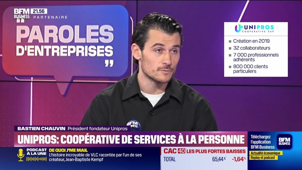 Bastien Chauvin (Unipros) : Unipros, coopérative de services à la personne - 21/02 Kép