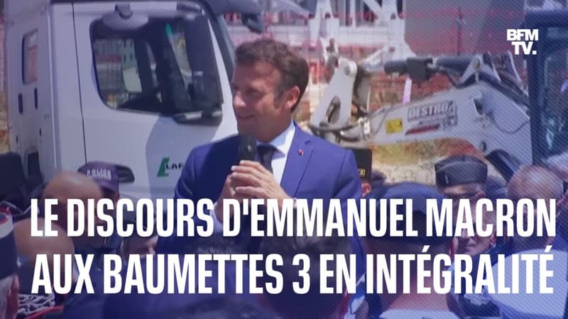 Le discours d'Emmanuel Macron sur le chantier des Baumettes 3 en intégralité