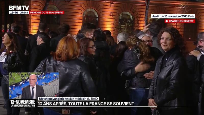 Commémoration des attentats du 13-Novembre: "Une cérémonie très digne, très belle", note Matthieu Langlois, ancien médecin du RAID