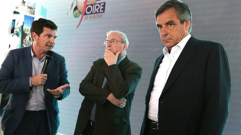 Benoît Apparu (à gauche), proche d'Alain Juppé, avec François Fillon, en septembre dernier.