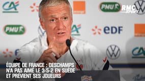 Équipe de France : Deschamps n'a pas aimé le 3-5-2 en Suède et prévient ses joueurs