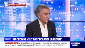 Ukraine: Bernard-Henri Lévy juge qu'on ne "peut pas négocier sérieusement avec un voyou" comme Poutine