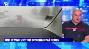 Une femme victime des orages en Rouen - 04/06
