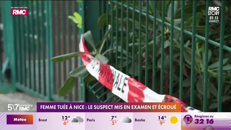 Femme tuée à Nice : Le suspect mis en examen et écroué
