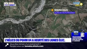 Alpes-de-Haute-Provence: l'hélicoptère du PGHM a heurté des lignes électriques