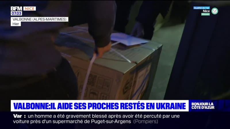 Valbonne: un réfugié aide ses proches restés en Ukraine