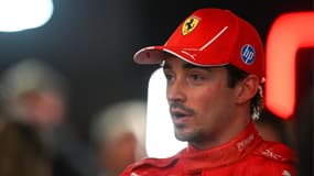 Le pilote Ferrari Charles Leclerc après le Grand Prix de Las Vegas le 23 novembre 2024