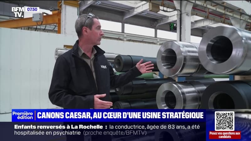 Canons Caesar: BFMTV au coeur d'une usine stratégique