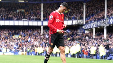 Cristiano Ronaldo après la défaite contre Everton en avril 2022