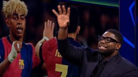 Micah Richard sur le plateau de CBS Sports après Barça-Inter (3-3), le 30 avril 2025