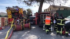 Un incendie à Vence le 7 mars 2023. 