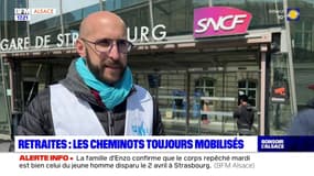 Retraites: les cheminots toujours mobilisés en Alsace