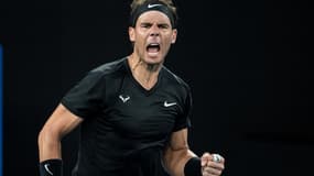 Rafael Nadal à Melbourne, le 9 janvier 2022