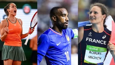 Caroline Garcia, Alexandre Lacazette et Mélina Robert-Michon. (image d'illustration)