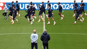 Les Bleus à l'entraînement le 12 juin 2024