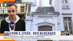Le lycée Ampère-Saxe bloqué ce lundi matin à Lyon