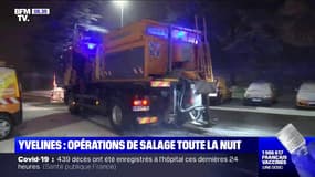 Neige: opération de salage de nuit dans les Yvelines