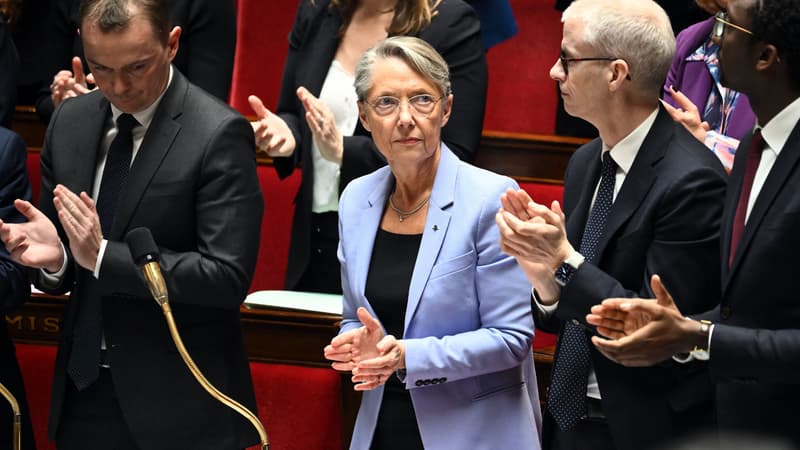Elisabeth Borne à l'Assemblée nationale ce mardi 21 mars.