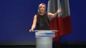 Marine Le Pen lors de son discours de rentrée à Fréjus (Var), le 16 septembre 2018