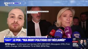 Inéligibilité requise contre Marine Le Pen: "Il faut que la présomption d'innocence prévale", affirme Matthieu Valet (député européen RN)