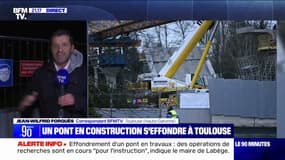 Effondrement d'un pont à Toulouse: les recherches ont été arrêtées