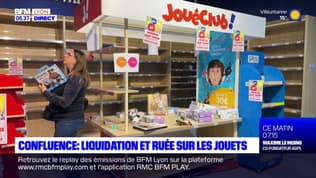 Lyon: une ruée sur les jouets lors de la liquidation de Jouéclub à Confluence