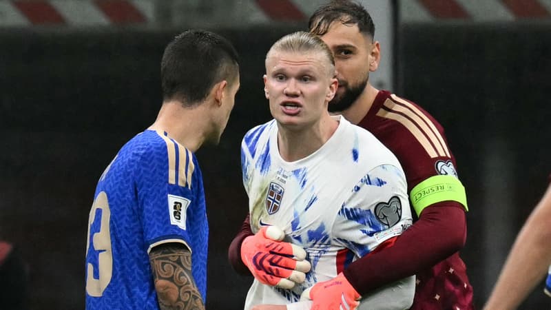 "Il a commencÃ© Ã  me toucher les fesses": Haaland s'emporte contre Mancini, Donnarumma le...