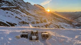 Le refuge du col du Galibier.