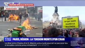 Paris: des tensions entre des manifestants et les forces de l'ordre 