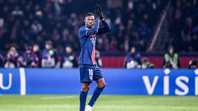Ousmane Dembélé lors de PSG-OM (3-1, L1), le 16 mars 2025