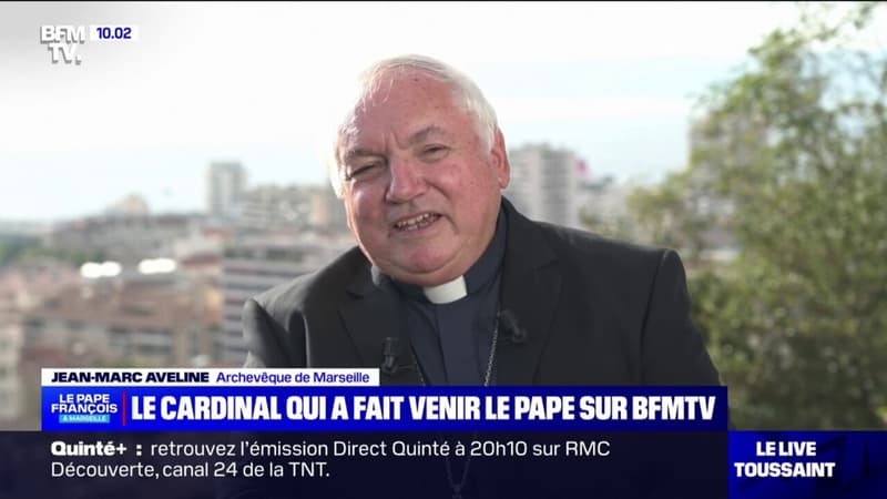 Le cardinal Aveline, qui a convaincu le pape de venir à Marseille, témoigne sur BFMTV