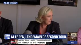 Marine Le Pen se réjouit de la réélection de Nicolas Dupont-Aignan
