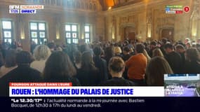 Fourgon attaqué dans l'Eure: un rassemblement a eu lieu au palais de justice de Rouen