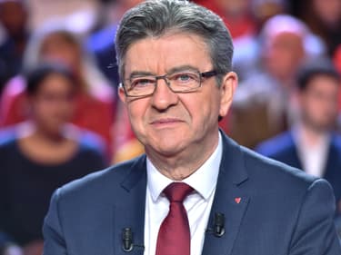 Jean-Luc Mélenchon sur le plateau de L'Emission politique.