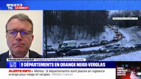 "Une trentaine d'accidents, 11 blessés": le président du Conseil départemental de l'Essonne dresse un premier bilan de l'épisode neigeux